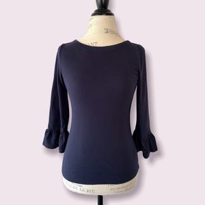 Kate Spade Quarter Bell Sleeve Blouse Extra Small